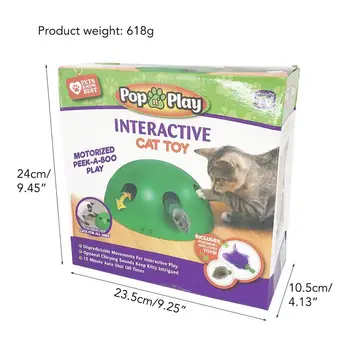 Interactive Cat Toys Cat Training Exercise Funny Play Plaything Vocalable Cat Automatic Spinning Chase Toy
Interactive Cat Toys Cat Training Exercise Funny Play Plaything Vocalable Cat Automatic Spinning Chase Toy
