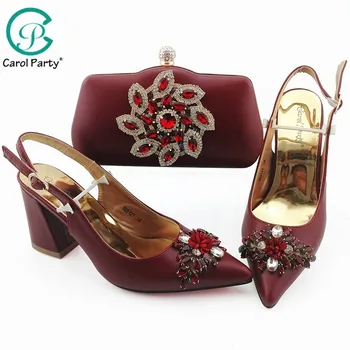 2019 New Design Wine Color Italian design Shoes with Matching Bags Set Pointed Toe Shoes Matching Bag for Royal Party
2019 New Design Wine Color Italian design Shoes with Matching Bags Set Pointed Toe Shoes Matching Bag for Royal Party