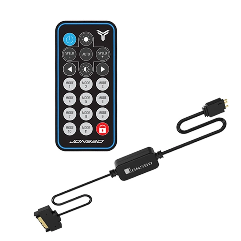 ARGB Controller Remote Control 5V 3Pin SATA Power Supply Memory LED Light Stripe 62KA
ARGB Controller Remote Control 5V 3Pin SATA Power Supply Memory LED Light Stripe 62KA