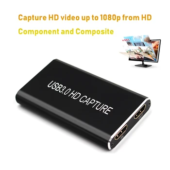 HDMI USB Video Capture Card USB3.0 1080P 60FPS Game Capture Grabber Recorder Game Streaming Live Stream Broadcast
HDMI USB Video Capture Card USB3.0 1080P 60FPS Game Capture Grabber Recorder Game Streaming Live Stream Broadcast