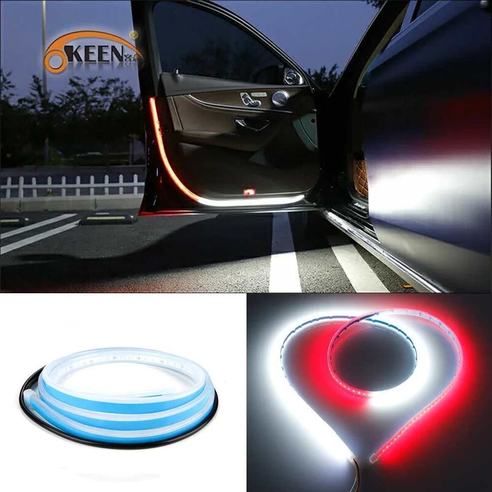 OKEEN Universal Auto Door Decoration Light Strips Car Styling Strobe Flashing Light Red Safety 12V LED Opening Warning LED Lamp
OKEEN Universal Auto Door Decoration Light Strips Car Styling Strobe Flashing Light Red Safety 12V LED Opening Warning LED Lamp