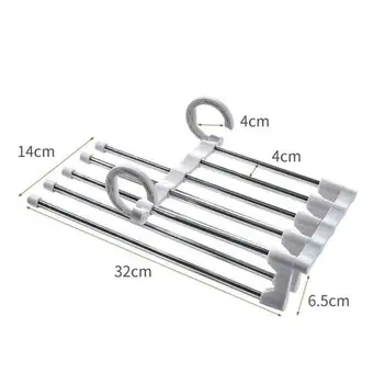 Multi-functional Stainless Steel Pants Rack Retractable Hanger Scarf Shelf
Multi-functional Stainless Steel Pants Rack Retractable Hanger Scarf Shelf