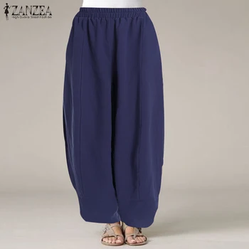 ZANZEA Plus Size S-5XL Women Pants 2020 Spring Wide Leg Loose Casual Pants Baggy Pockets Pantalones Mujer Harem Long Trousers 7
ZANZEA Plus Size S-5XL Women Pants 2020 Spring Wide Leg Loose Casual Pants Baggy Pockets Pantalones Mujer Harem Long Trousers 7