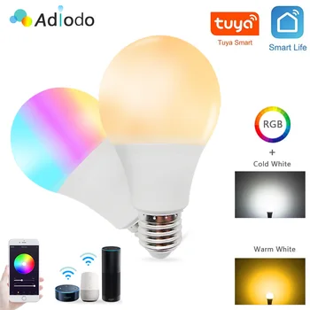 LED LAMP TUYA WIF Smart Life 12w 15w White&RGB Light E27 LED Bulb Dimmable APP Control Alexa Google Home Light Room Decoration
LED LAMP TUYA WIF Smart Life 12w 15w White&RGB Light E27 LED Bulb Dimmable APP Control Alexa Google Home Light Room Decoration