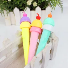 Ellen Brook 1 sztuk koreański piśmienne śliczny długopis żelowy szkolne materiały biurowe uchwyty nowość prezent kreatywny lody Kawaii(China)