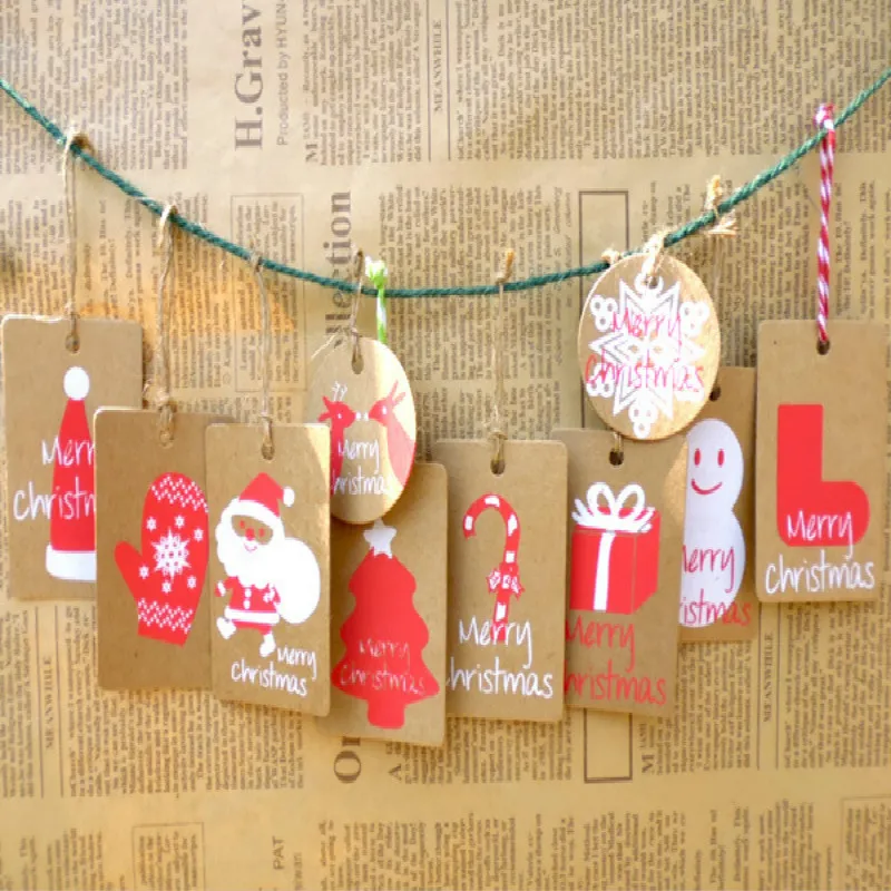 50pcs Merry Christmas Gift Kraft Paper Tags Santa Claus Paper Hang Tag Snowflake Christmas Tree Party Decor DIY Label Gift Tags
50pcs Merry Christmas Gift Kraft Paper Tags Santa Claus Paper Hang Tag Snowflake Christmas Tree Party Decor DIY Label Gift Tags