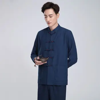 Plus Size Chinese Style Mens Tops Tang Suit Traditional Kung Fu China Style Hanfu Shirt Linen Long Sleeve Solid Tang Colthing
Plus Size Chinese Style Mens Tops Tang Suit Traditional Kung Fu China Style Hanfu Shirt Linen Long Sleeve Solid Tang Colthing