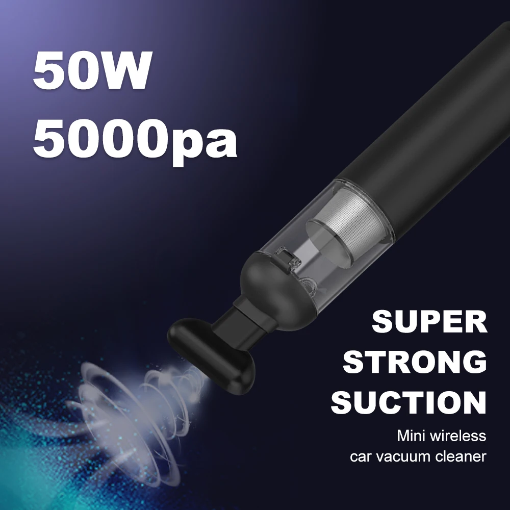 Car Vacuum Cleaner 5000PA Wireless Portable Handheld Super Suction Mini Vacuum Cleaner for Car Home AUTO Interior Cleaning
Car Vacuum Cleaner 5000PA Wireless Portable Handheld Super Suction Mini Vacuum Cleaner for Car Home AUTO Interior Cleaning