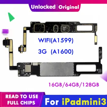 Original Motherboard For iPad Mini 3 3rd iCloud Unlock Mainboard 16G 64G 128G A1599 A1600 WLAN Cellular Version Logic Board IOS
Original Motherboard For iPad Mini 3 3rd iCloud Unlock Mainboard 16G 64G 128G A1599 A1600 WLAN Cellular Version Logic Board IOS