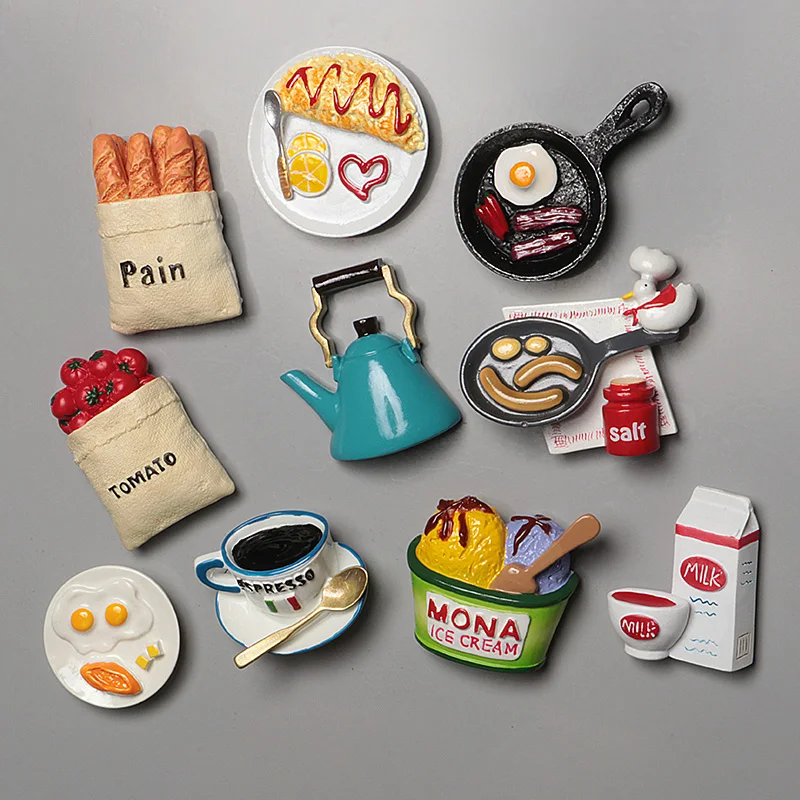 Ímã de geladeira para alimentos, geladeira magnética para criatividade, ovo, leite, café estéreo, geladeira para decoração de
Ímã de geladeira para alimentos, geladeira magnética para criatividade, ovo, leite, café estéreo, geladeira para decoração de