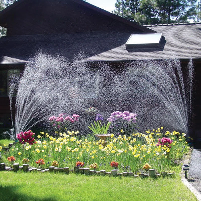 watering your lawn easier with the Noodle Head Flexible Water Sprinkler! Its flexible design contours to any terrain, ensuring consistent coverage of your lawn and garden.