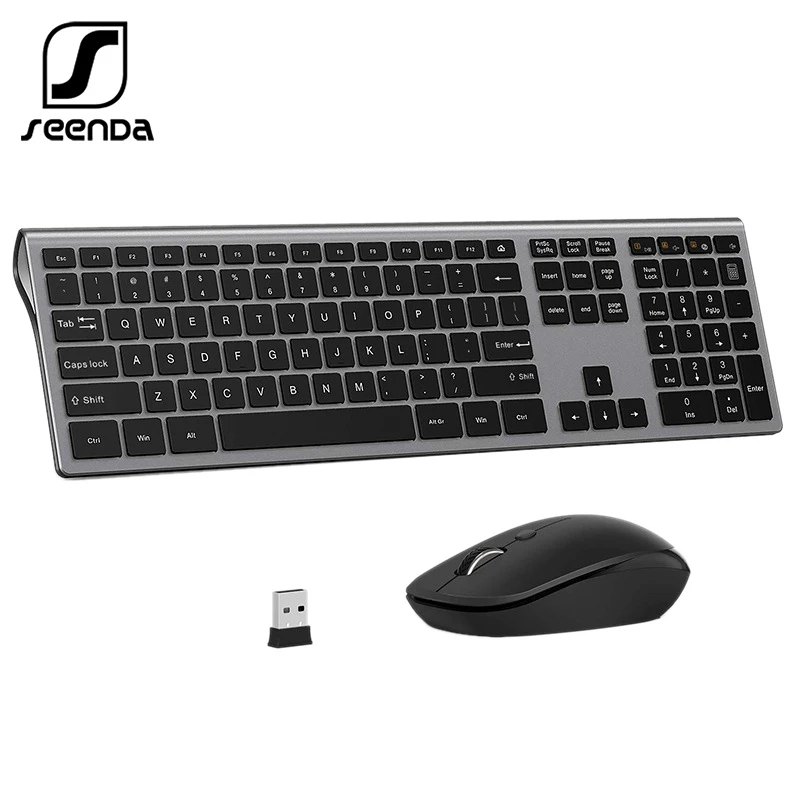 SeenDa 2.4G Wireless Keyboard Mouse set for Laptop Desktop Scissors Switch Keyboard Set for Windows Full Size Keyboard
SeenDa 2.4G Wireless Keyboard Mouse set for Laptop Desktop Scissors Switch Keyboard Set for Windows Full Size Keyboard