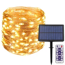 100/50/30/10M Solar Christmas Fairy Light String LED Copper Wire Garland Lamp for Wedding New Year Party Garden Patio Decoration
100/50/30/10M Solar Christmas Fairy Light String LED Copper Wire Garland Lamp for Wedding New Year Party Garden Patio Decoration
