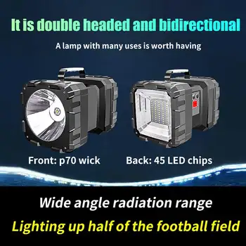 Outdoor Camping With Handle USB Rechargeable Waterproof Emergency Led Flashlight Search Super Bright Torch Portable Spotlight
Outdoor Camping With Handle USB Rechargeable Waterproof Emergency Led Flashlight Search Super Bright Torch Portable Spotlight