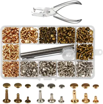 Metable 300Sets Double Cap Rivet Buttons Press Studs with Plier and Fixing Set Tools for Rivets Replacement DIY Craft Repairing
Metable 300Sets Double Cap Rivet Buttons Press Studs with Plier and Fixing Set Tools for Rivets Replacement DIY Craft Repairing