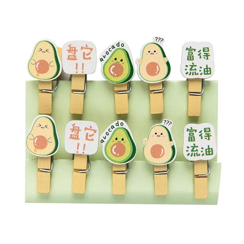 10pcs Cute Wooden Paper Clips Avocado Shape with Hemp Rope Small Craft Photo Pegs Kawaii Stationery Clothespin Craft Clips
10pcs Cute Wooden Paper Clips Avocado Shape with Hemp Rope Small Craft Photo Pegs Kawaii Stationery Clothespin Craft Clips