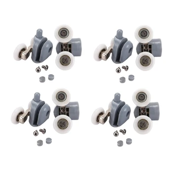 25Mm 4Pcs Top Shower Door Rollers + 4Pcs Bottom Sliding Enclosure Door Glass Roller Replacement Double Wheel
25Mm 4Pcs Top Shower Door Rollers + 4Pcs Bottom Sliding Enclosure Door Glass Roller Replacement Double Wheel