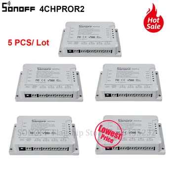 3/5 PCS Itead SONOFF 4CH PRO R2 Wifi Smart Switch Module Wifi Smart Switch 433 Mhz RF Remote Control Switch Wifi 4 Gang Switch
3/5 PCS Itead SONOFF 4CH PRO R2 Wifi Smart Switch Module Wifi Smart Switch 433 Mhz RF Remote Control Switch Wifi 4 Gang Switch