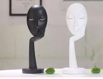 Living room and study crafts figures Cartoon resin creative home Sculpture statue character thinker mask decorations
Living room and study crafts figures Cartoon resin creative home Sculpture statue character thinker mask decorations