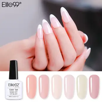 

Elite99 10ml French Nude Gel Nail Polish Soak Off Translucent Nail Gel Polish Semi Permanent Nail Polish Gellak Primer For Nails