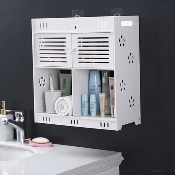 Non-Perforated PVC Hanging Wash Cabinet 3-layer Two Doors Wall Cupboard for Home Bathroom
Non-Perforated PVC Hanging Wash Cabinet 3-layer Two Doors Wall Cupboard for Home Bathroom