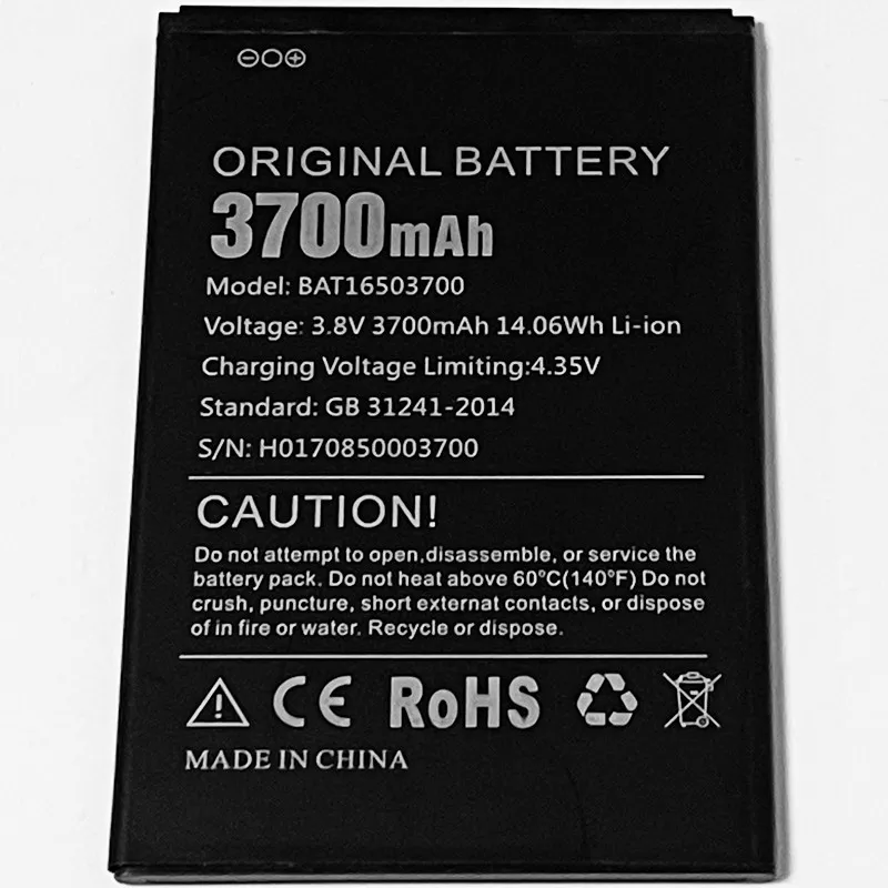 Аккумулятор 3 8 V 3700mAh BAT16503700 Для DOOGEE X7 X7Pro | Мобильные телефоны и аксессуары