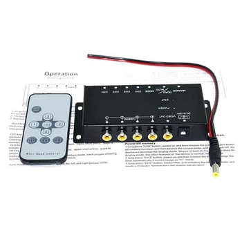 New Car Auto 4-Way Video Switch Parking Camera 4 View Image Split-Screen Control Box
New Car Auto 4-Way Video Switch Parking Camera 4 View Image Split-Screen Control Box