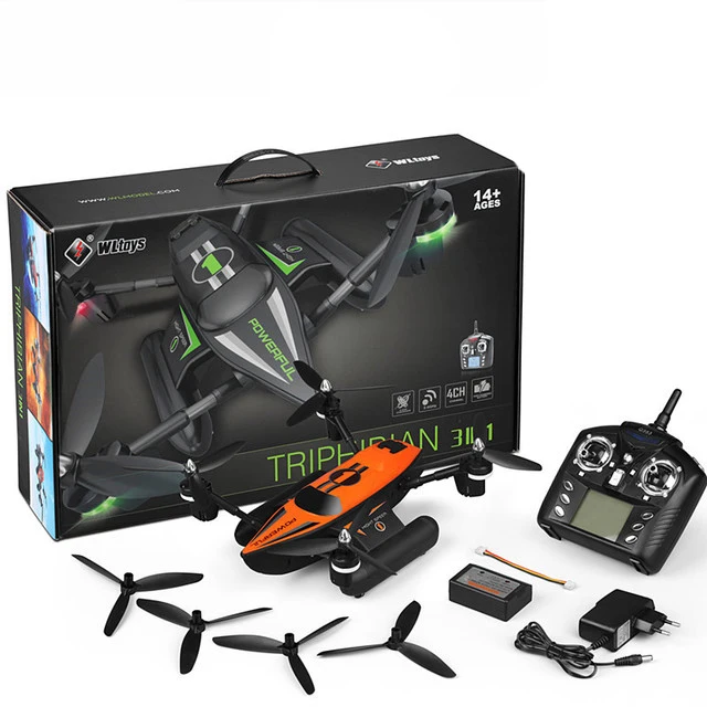 Sea/land/air Three-mode Remote Control Gliding Drone with LED Light Quadcopter Remote Control Helicopter Model Headless Mode
Sea/land/air Three-mode Remote Control Gliding Drone with LED Light Quadcopter Remote Control Helicopter Model Headless Mode