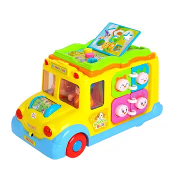 Children electric bus animal call children early education toy gift
Children electric bus animal call children early education toy gift