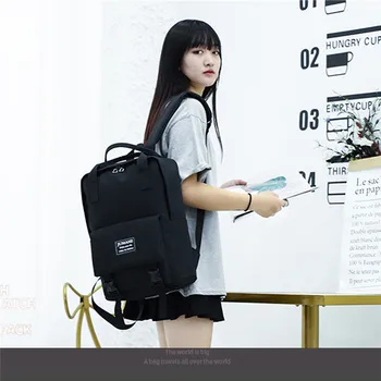 Personality Wild School Bags For Teenage Girls Large Capacity Solid Color Waterproof Nylon Casual Backpack School Bag N3
Personality Wild School Bags For Teenage Girls Large Capacity Solid Color Waterproof Nylon Casual Backpack School Bag N3