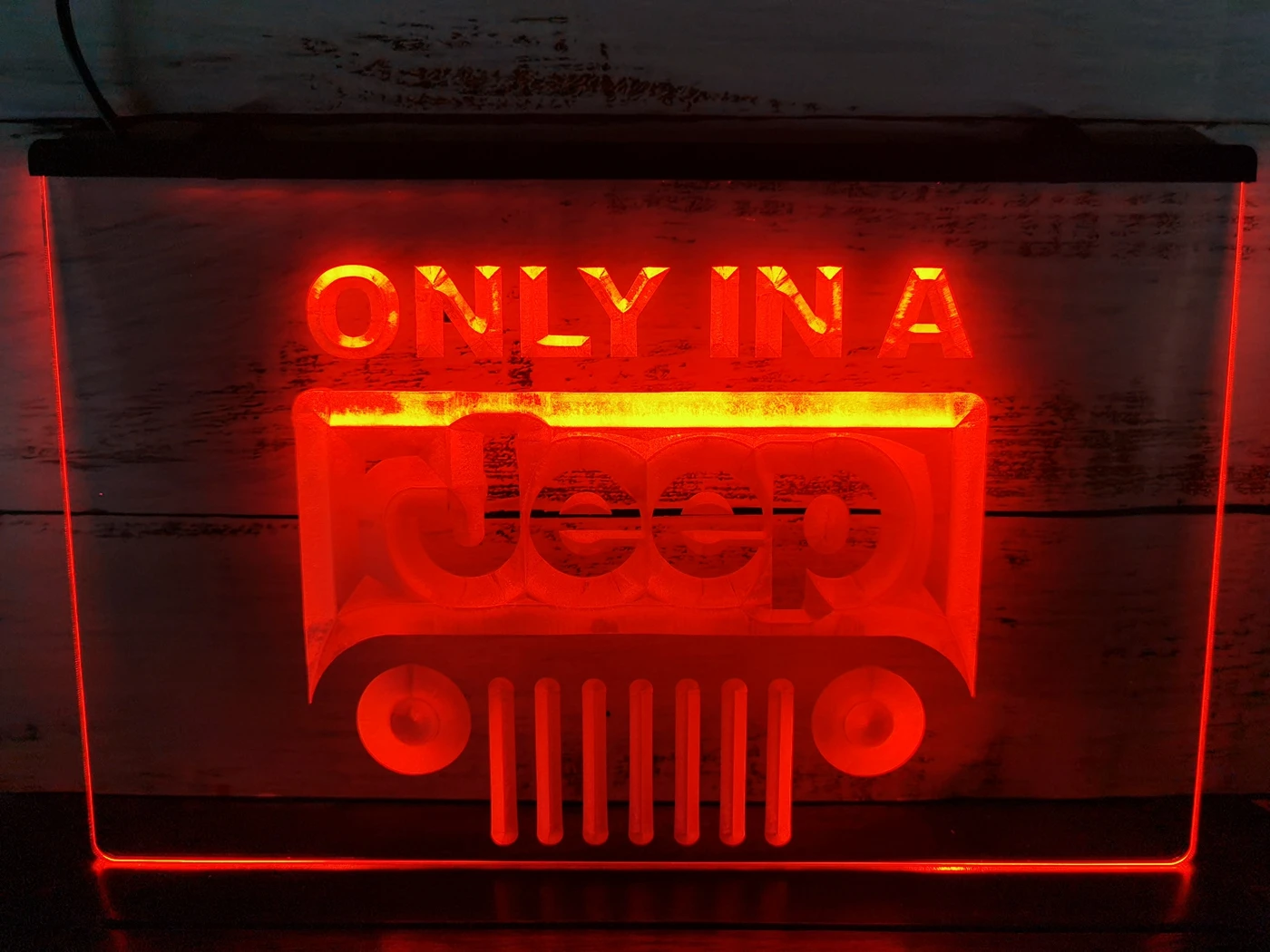 Фото D134 Only In A Jeep Led Neon Light Sign | Дом и сад