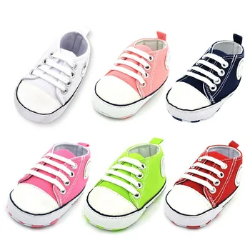 Toddler Baby Boys Girls Star Logo Canvas Shoes Lace-Up Soft Sole Sneakers First Walkers 0-18M Infant
Toddler Baby Boys Girls Star Logo Canvas Shoes Lace-Up Soft Sole Sneakers First Walkers 0-18M Infant