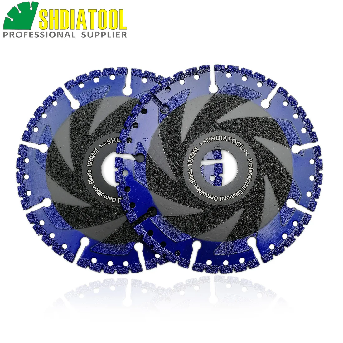 SHDIATOOL 2pcs 125mm Vacuum Brazed Diamond Blade for All Purpose For stone iron steel 5" Demolition Blade
SHDIATOOL 2pcs 125mm Vacuum Brazed Diamond Blade for All Purpose For stone iron steel 5" Demolition Blade