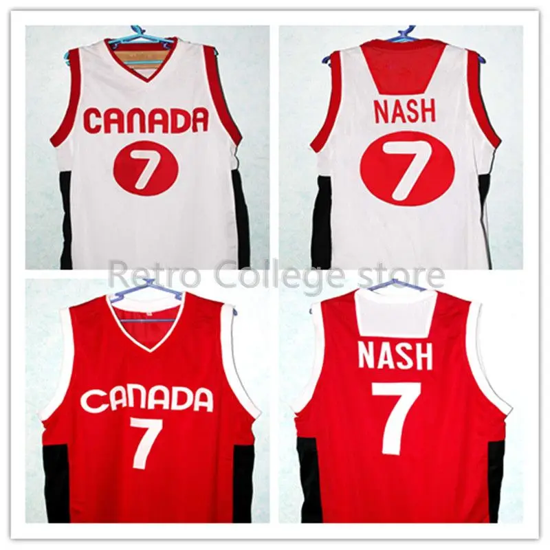 STEVE NASH #7 TEAM CANADA Retro Throwback mens Basketball Jersey embroidery Stitched any Number and name
STEVE NASH #7 TEAM CANADA Retro Throwback mens Basketball Jersey embroidery Stitched any Number and name