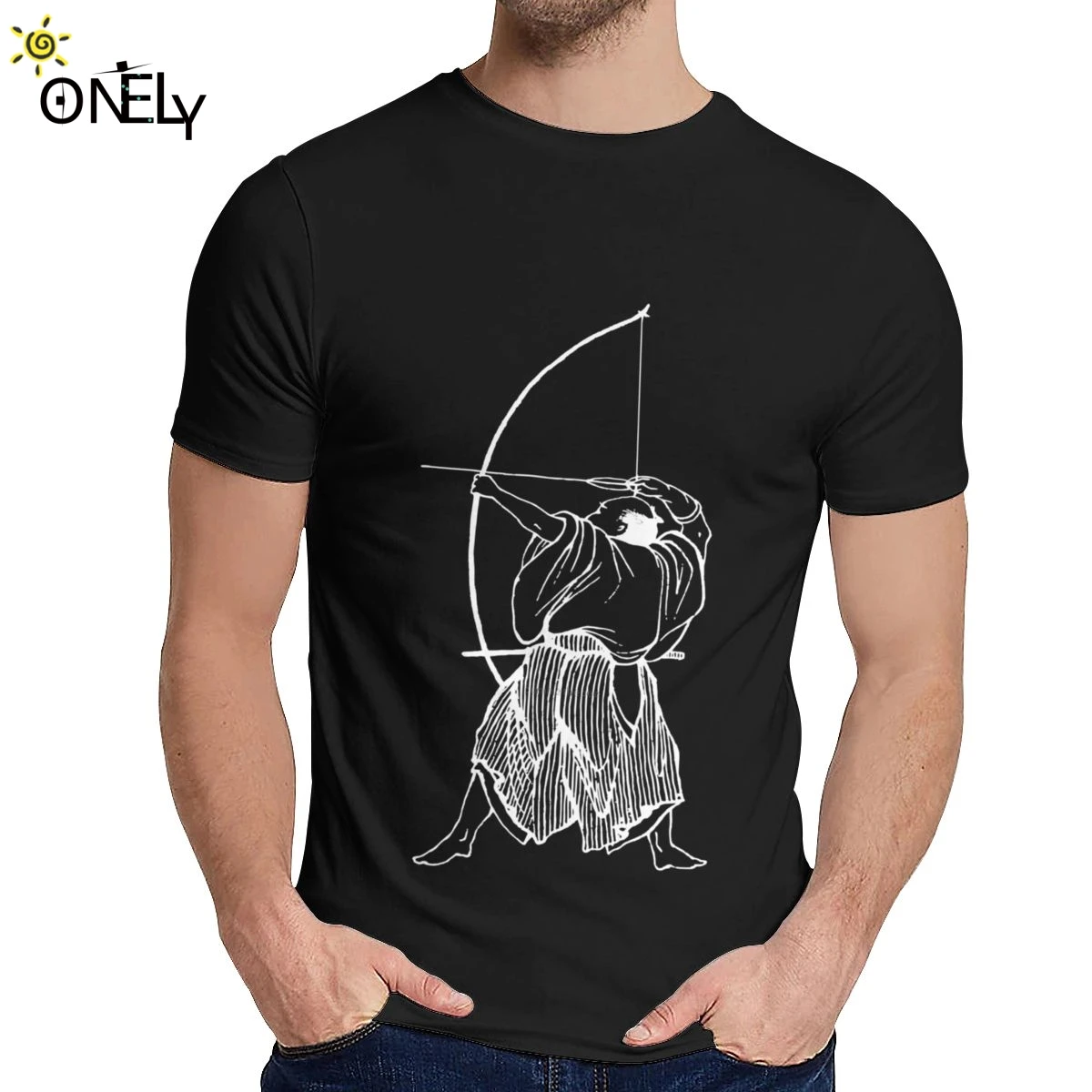 Crewneck стрельба из лука Archer Kyudo лук стрела японская футболка хип-хоп Мужская мягкая