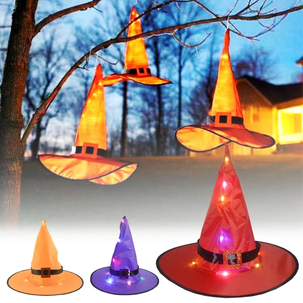 Halloween Led Hat Ghost Festival Witch Hat Festive Home Party Decoration Props Cosplay Tiara Accessory Hanging Decor Supplies
Halloween Led Hat Ghost Festival Witch Hat Festive Home Party Decoration Props Cosplay Tiara Accessory Hanging Decor Supplies