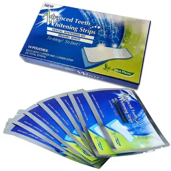 

отбеливание зубов Advanced Teeth Whitening 28 Strips Ultra Gel Bleaching отбеливающие полоски 3d Hygiene Oral Care Tool