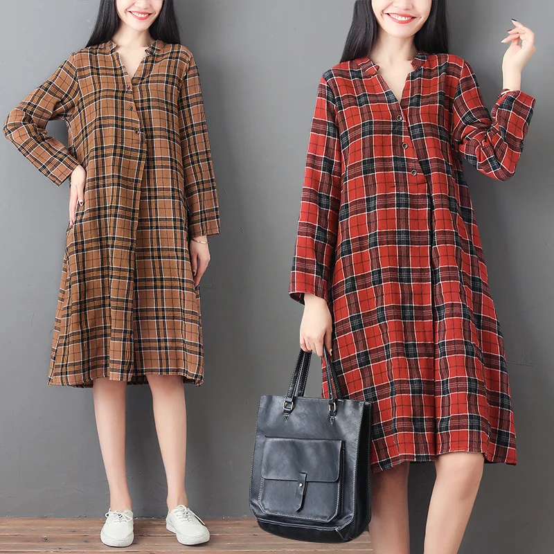 Photo Shoot Autumn Clothing New Style 2019 Korean-style Loose And Plus-sized WOMEN'S Dress Fashion Comfortable V-neck Long Sleev
Photo Shoot Autumn Clothing New Style 2019 Korean-style Loose And Plus-sized WOMEN'S Dress Fashion Comfortable V-neck Long Sleev