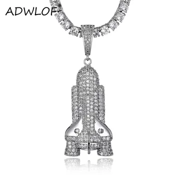 HIP Hop Gold Color Bling Full AAA+ Cubic Zirconia Iced Out Rocket Pendants & Necklaces for Men Jewelry
HIP Hop Gold Color Bling Full AAA+ Cubic Zirconia Iced Out Rocket Pendants & Necklaces for Men Jewelry