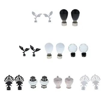 1 Pair Decorative Window Curtain Drapery Rod/Pole End Cap Rod Head Cap for Curtain Poles with 28mm Inner Dia 
1 Pair Decorative Window Curtain Drapery Rod/Pole End Cap Rod Head Cap for Curtain Poles with 28mm Inner Dia