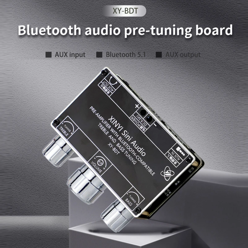 HIFIDIY XY-BDT Bluetooth 5.1 Decoder board two-channel stereo high-low tone front stage module AUX Power Amplifier speaker Audio
HIFIDIY XY-BDT Bluetooth 5.1 Decoder board two-channel stereo high-low tone front stage module AUX Power Amplifier speaker Audio