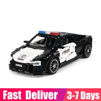 IN Stock 1880 PCS DK2103 Technic Series Police Car R8 Model Building Blocks Bricks Educational Toys Bitrhday Funny Gifts for Kid