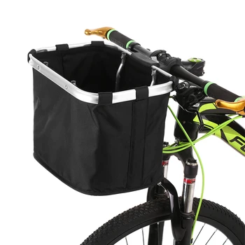 Bicycle Bags Front Basket Folding Removable Bike Handlebar Basket Pet Cat Dog Carrier Bag Aluminum Frame Top Handles
Bicycle Bags Front Basket Folding Removable Bike Handlebar Basket Pet Cat Dog Carrier Bag Aluminum Frame Top Handles