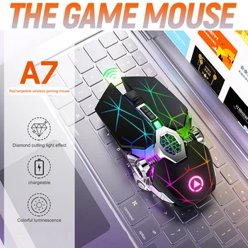 7 Colors Wireless Gaming Mouse Silent Ergonomic Rechargeable 1600 Dpi Mouse For PC Computer Professional Gamer
7 Colors Wireless Gaming Mouse Silent Ergonomic Rechargeable 1600 Dpi Mouse For PC Computer Professional Gamer