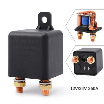 EHDIS 4 Pin Terminal 12V 24V 250A Automotive Switch Control Device Waterproof Normally Open Continuous Relay Car Truck Accessory
EHDIS 4 Pin Terminal 12V 24V 250A Automotive Switch Control Device Waterproof Normally Open Continuous Relay Car Truck Accessory