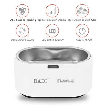 DADI Touching Button LED Display Intelligent Supersonic Wave Cleaner Household Glasses Jewelry Watches Cleaning Machine 
DADI Touching Button LED Display Intelligent Supersonic Wave Cleaner Household Glasses Jewelry Watches Cleaning Machine