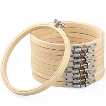 5pcs 18cm Adjustable Wooden Embroidery Hoops Set Bulk Round Bamboo Hoops for Art Craft DIY painting photos Frame Hanger
5pcs 18cm Adjustable Wooden Embroidery Hoops Set Bulk Round Bamboo Hoops for Art Craft DIY painting photos Frame Hanger