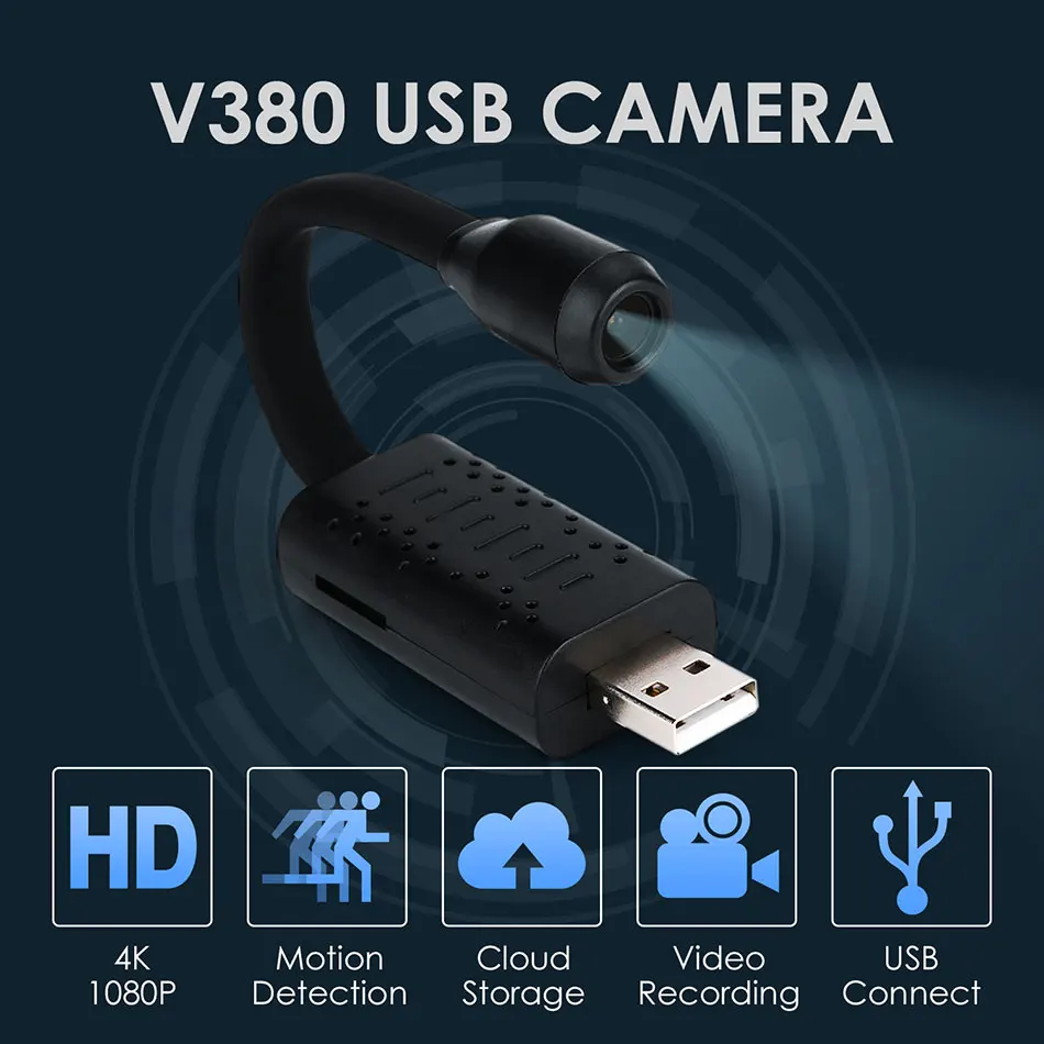 V380 Mini USB Camera for Home Security Real-time Surveillance IP Camera AI Human Detection Loop Recording Camera Night Vision
V380 Mini USB Camera for Home Security Real-time Surveillance IP Camera AI Human Detection Loop Recording Camera Night Vision