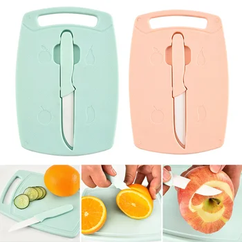 Ceramic Chopping Board with Cutter Set Solid Anti-slip Space-saving Kitchen Gadgets HY99
Ceramic Chopping Board with Cutter Set Solid Anti-slip Space-saving Kitchen Gadgets HY99