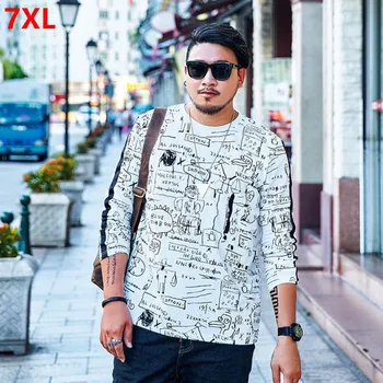 Large size men's T-shirts Plus size clothes men's fashion printing oversized long-sleeved t-shirt 7XL 6XL 5XL 4XL 3XL
Large size men's T-shirts Plus size clothes men's fashion printing oversized long-sleeved t-shirt 7XL 6XL 5XL 4XL 3XL